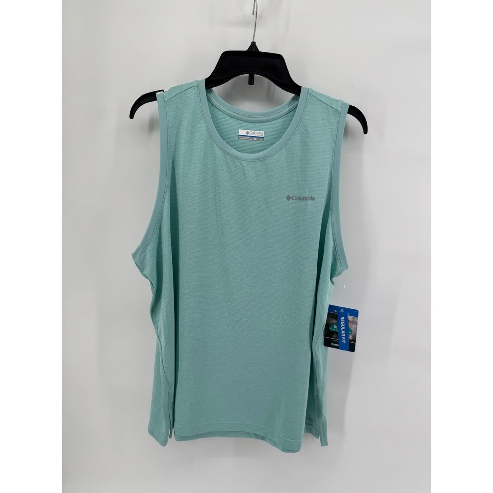 Columbia Omni-Wick Tank Workout Womens XXL Mint Green Heathered Sleeveless NWT